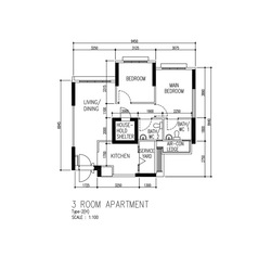 Blk 93B Telok Blangah Parcview (Bukit Merah), HDB 3 Rooms #563342281